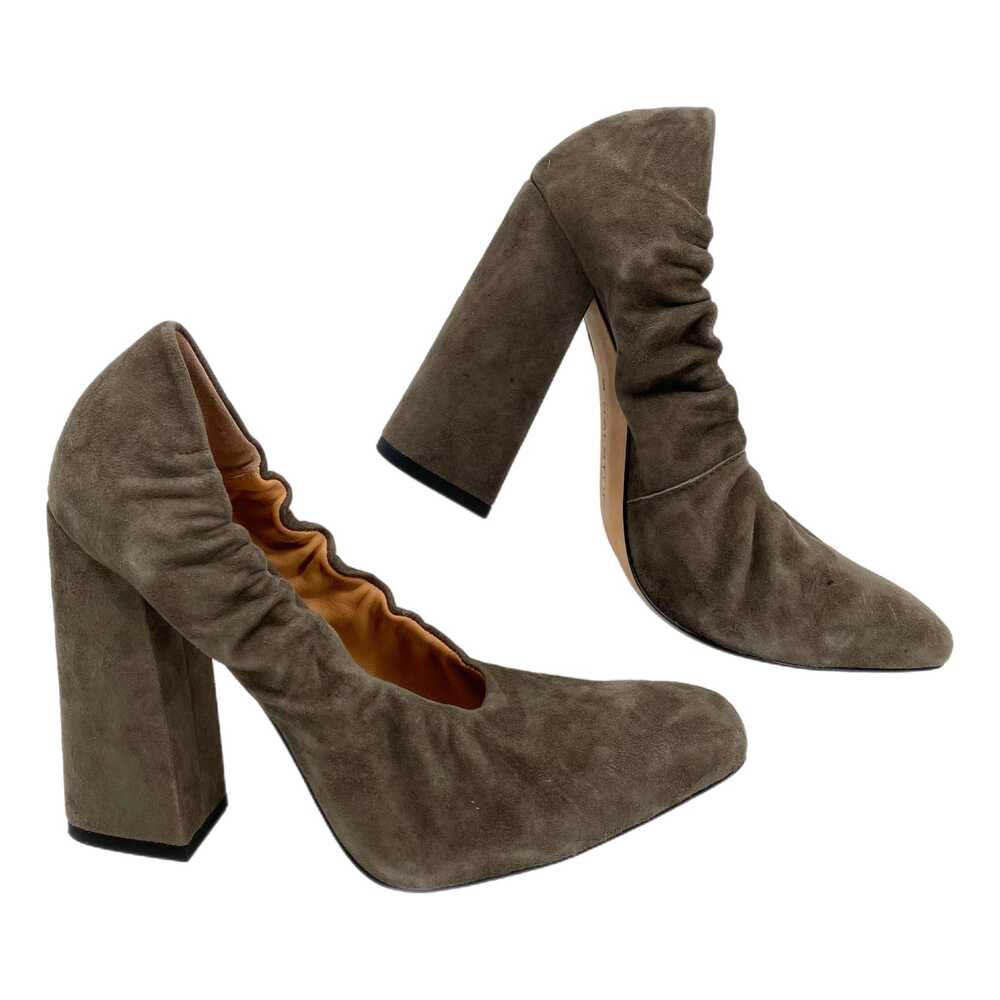 Halston Heritage Gray Block Heels Square Toe | Womens 8
